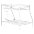 Alevera Metal Bunk Bed with Ladder Black