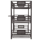 Rogen Metal  Triple Bunk Bed Dark Bronze