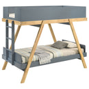 Frankie  Over  Bunk Bed with 7-inch Mattresses Blue