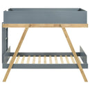 Frankie Wood  Over  Bunk Bed Blue and Natural