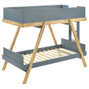 Frankie Wood  Over  Bunk Bed Blue and Natural
