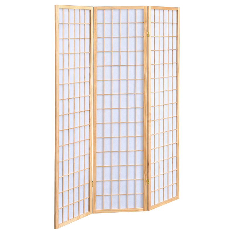 Carrie 3-Panel Room Divider Folding Shoji Screen Black