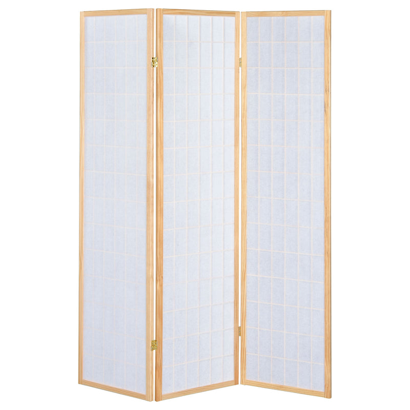 Carrie 3-Panel Room Divider Folding Shoji Screen Black