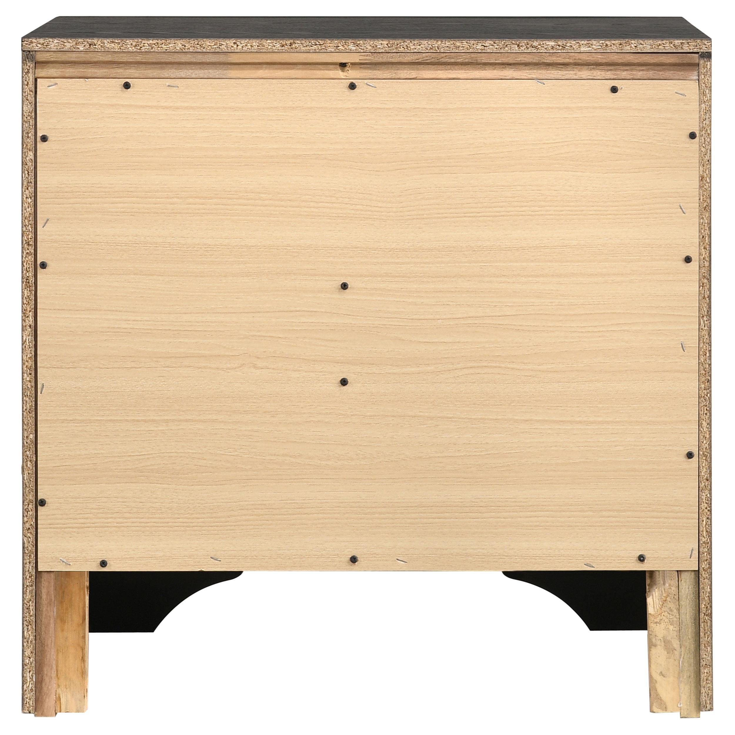Diamond Modern Furniture COA Miranda 2-Drawer Nightstand 206362 IMAGE 6