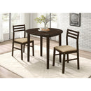 Diamond Modern Furniture COA 3 pc Dinette 130005 IMAGE 12