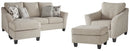 Abney Sofa Chaise, Chair, and Ottoman