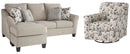 Abney Sofa Chaise, Chair, and Ottoman