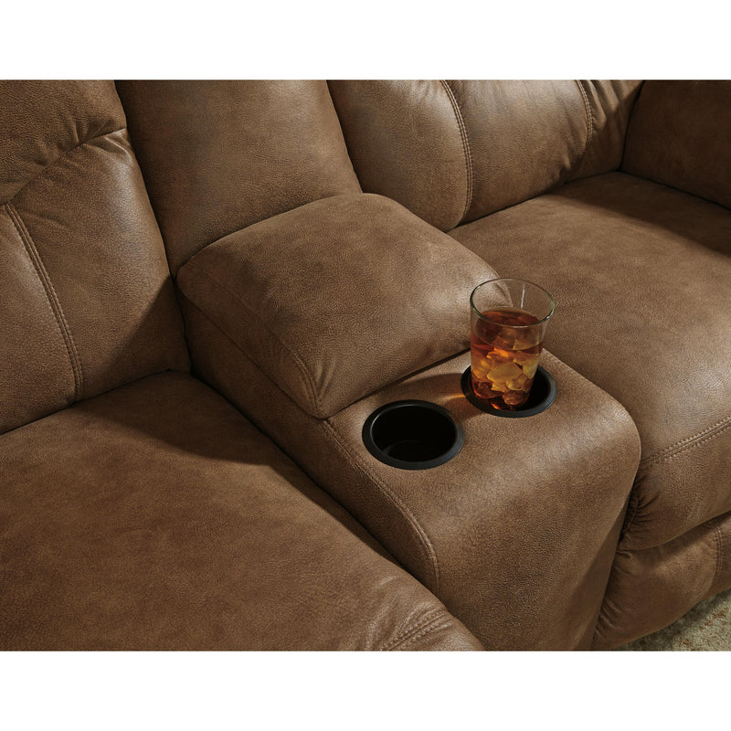 Signature Design by Ashley Boxberg Reclining Leather Look Loveseat 3380294 IMAGE 4