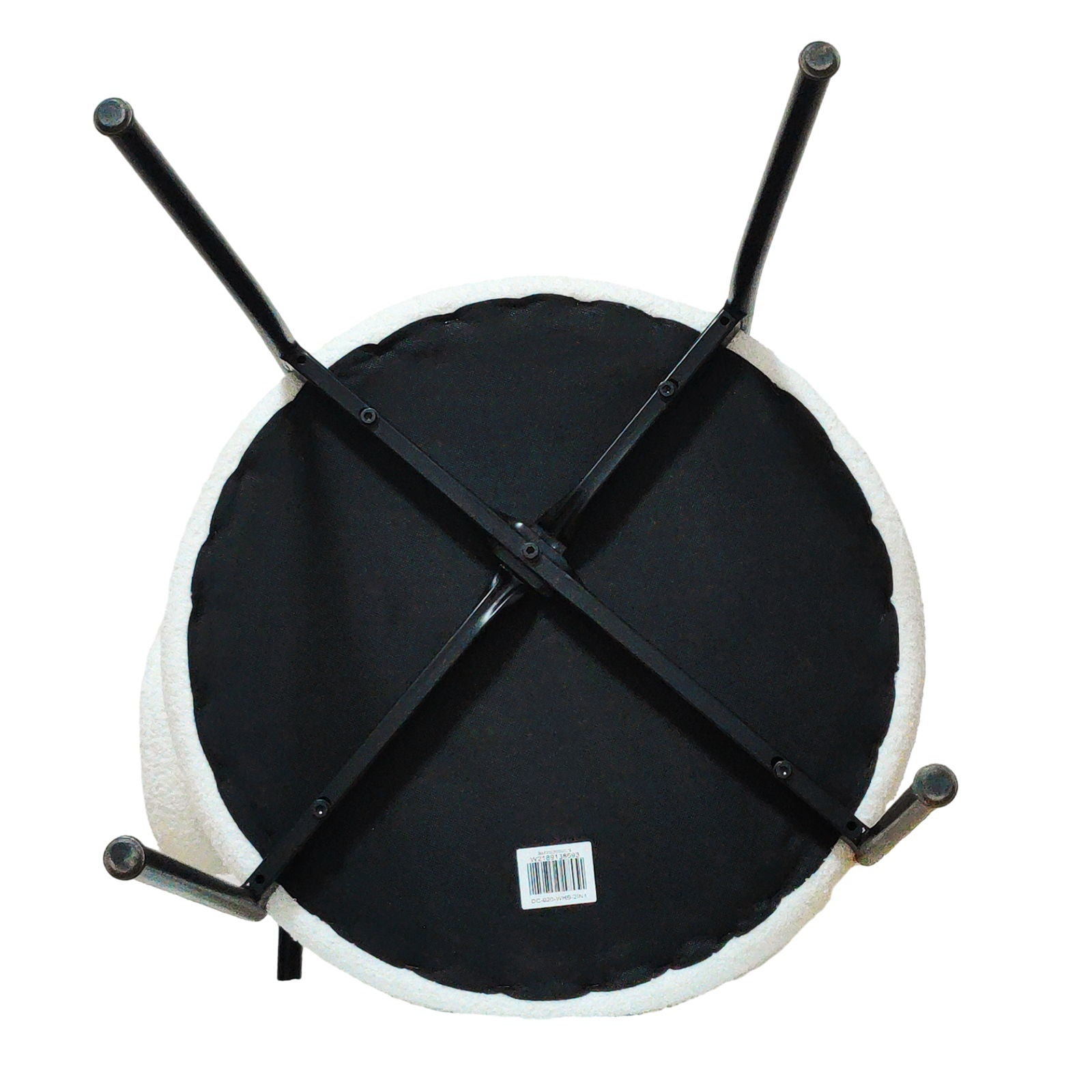 Extendable Dining Table Set With Curved Backrest Upholstered Chairs