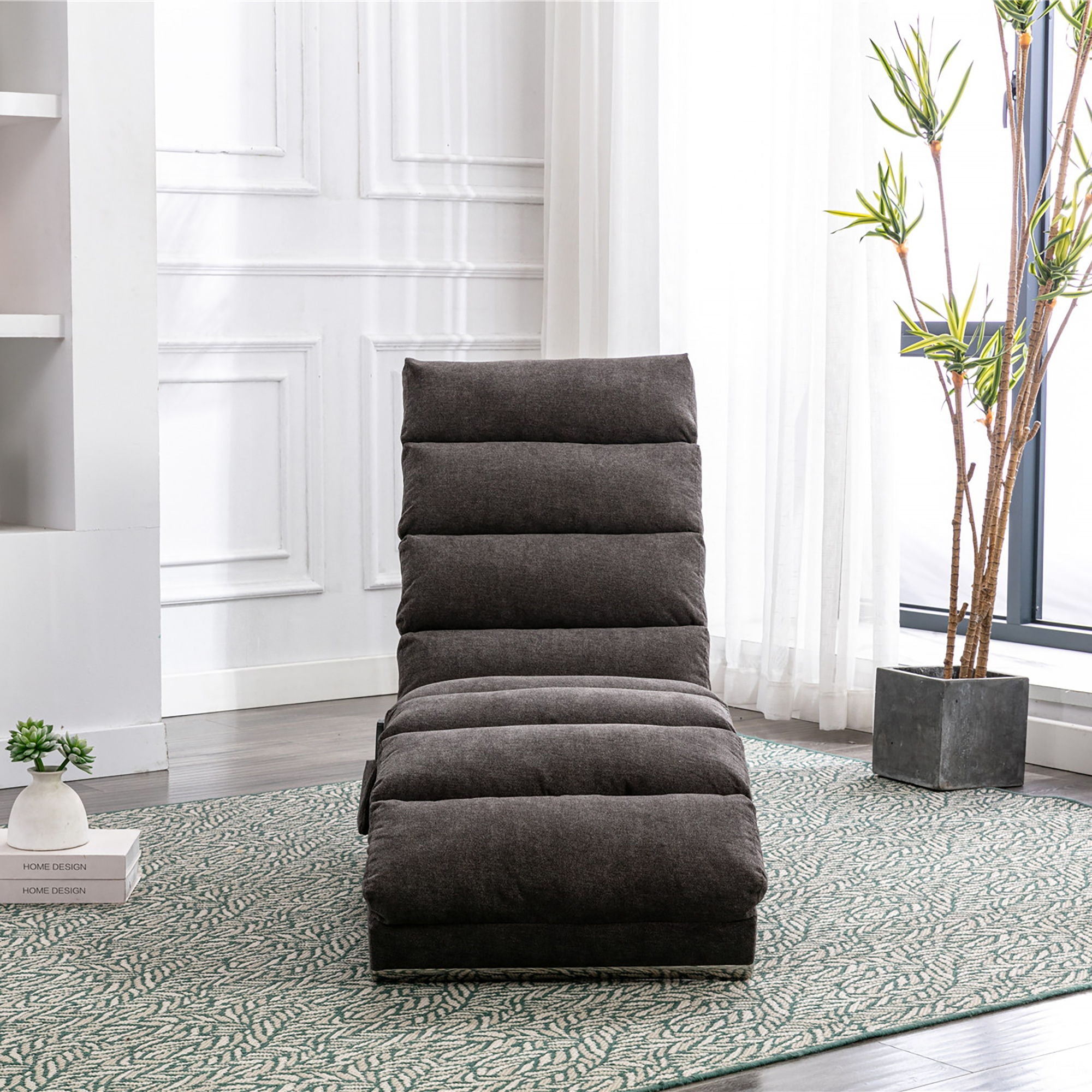 Massage Chaise Lounge Indoor With Remote Control, Ergonomic Electric Massage Lounger