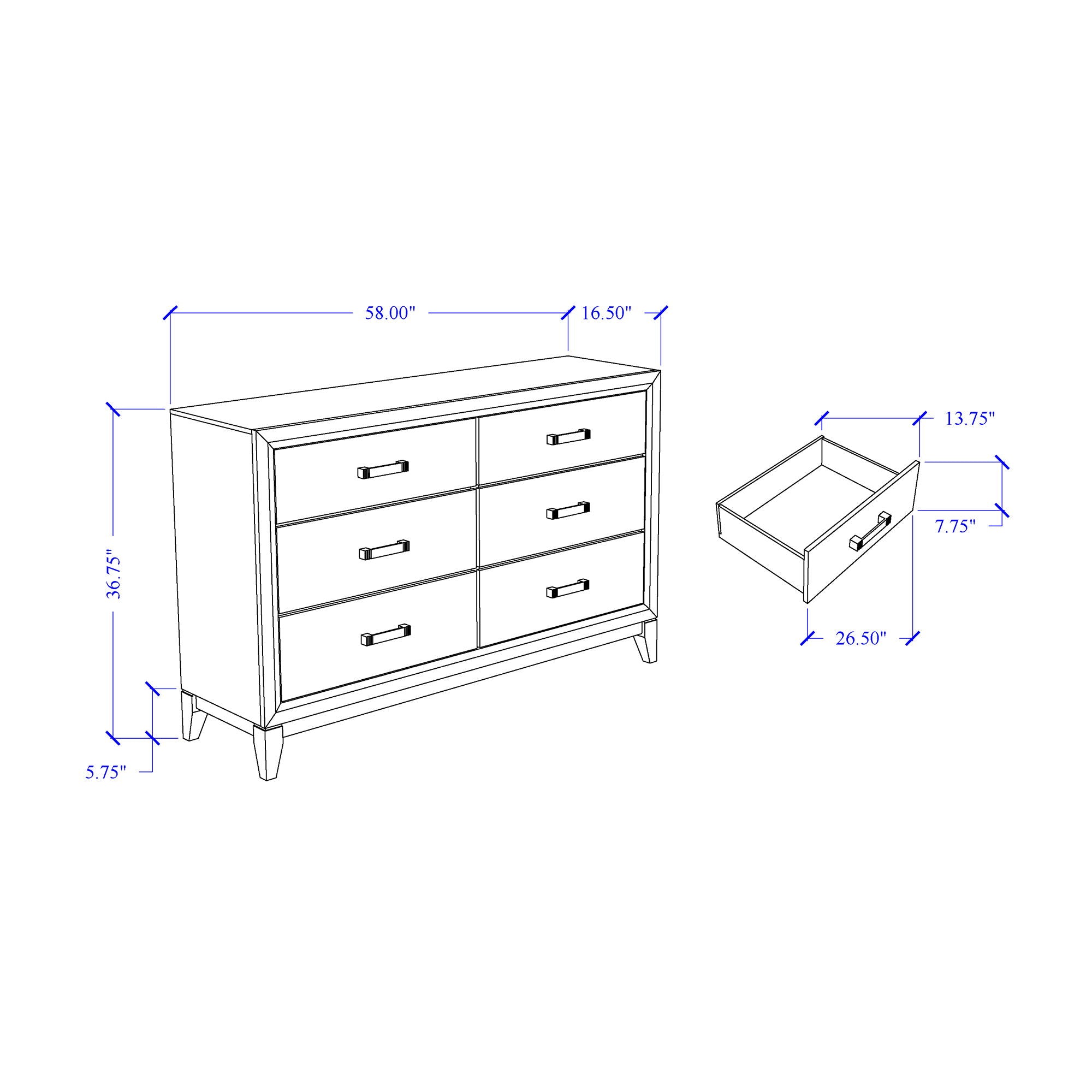 Mirage - 5 Piece Bedroom Set