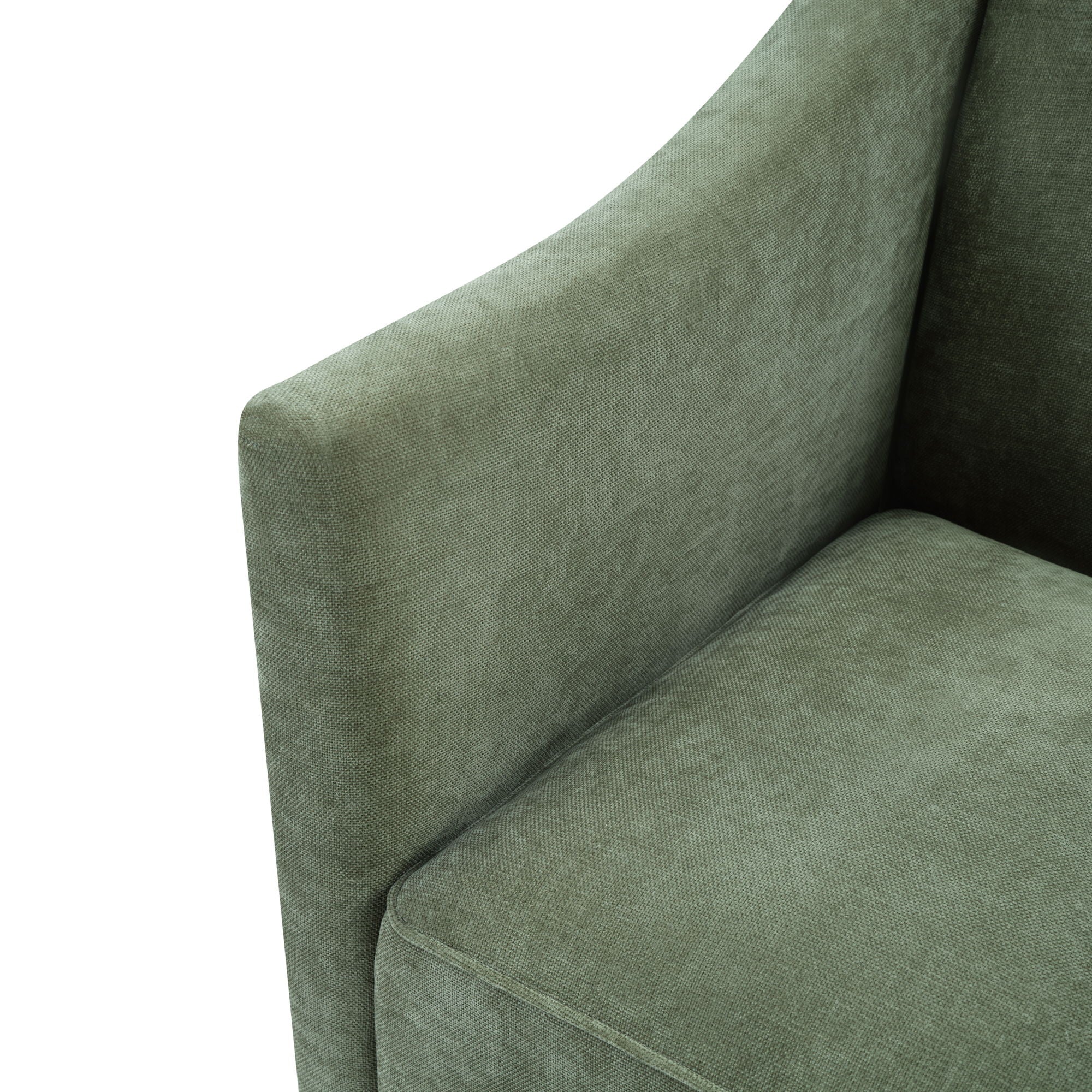 Barrel Accent Chair With Enclosed Arms