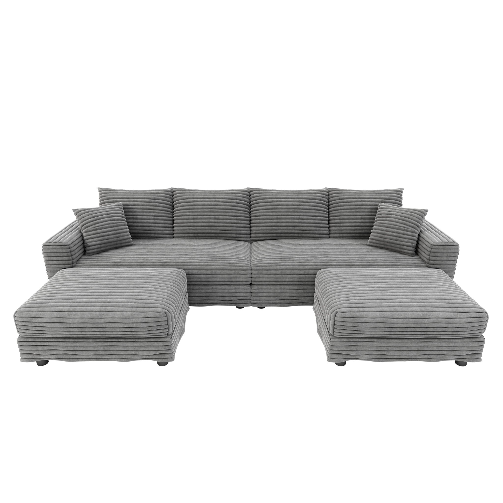 Modern Comfy Upholstered Sofa Cloud Couch & Deep Seat Couches