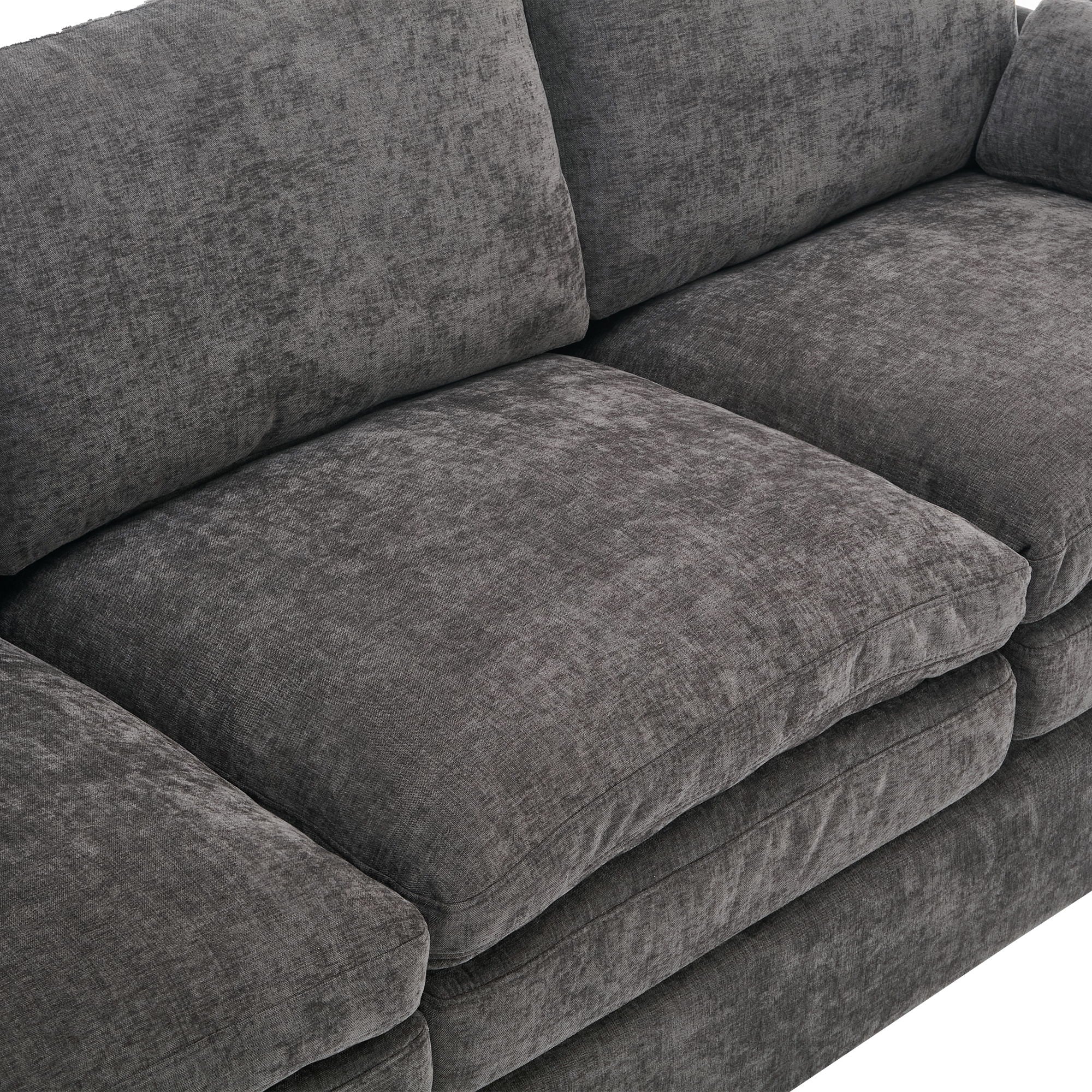 Cozy Upholstered Cushion Armchair For Living Room