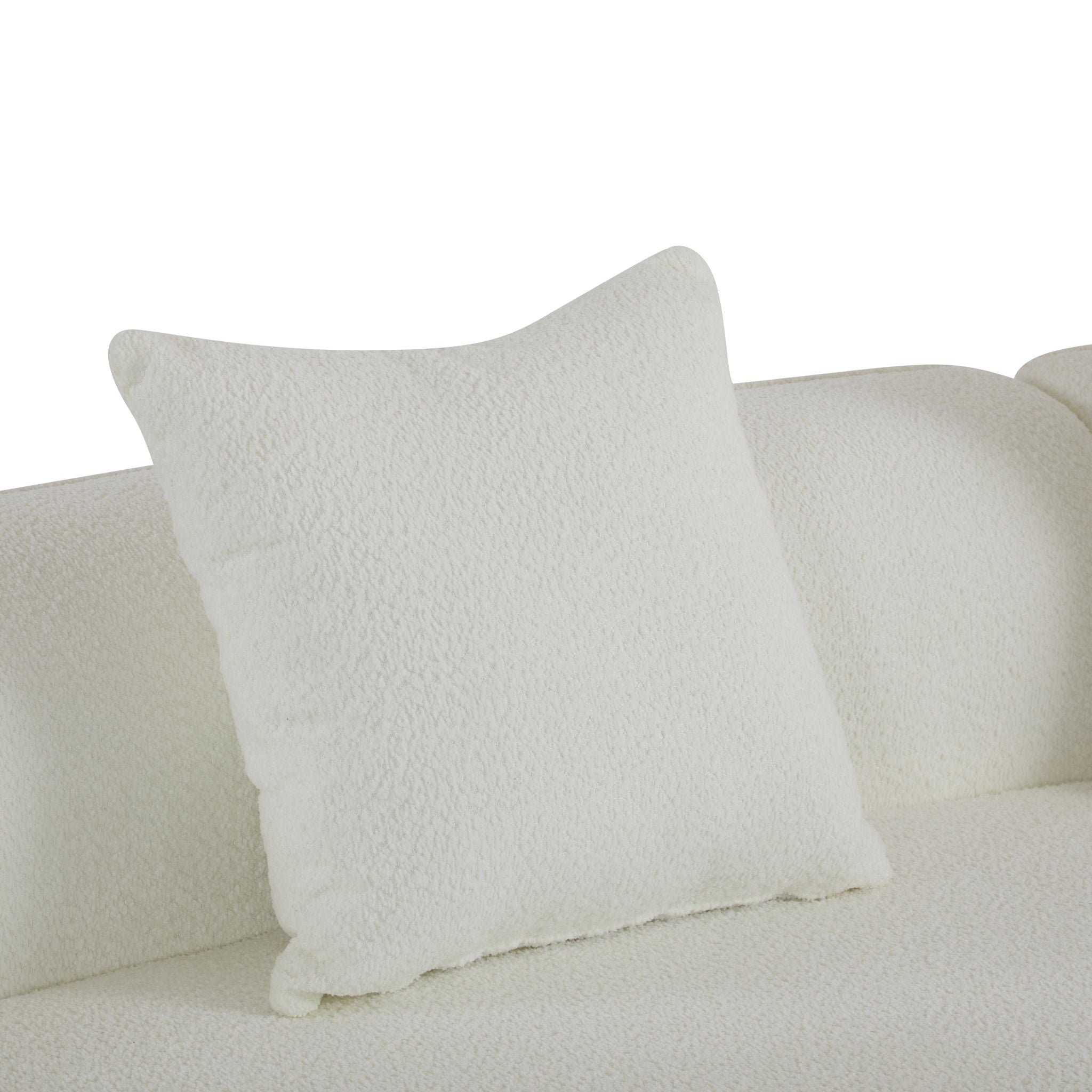 Elegant Curved Sectional Sofa With Full Foam Comfort