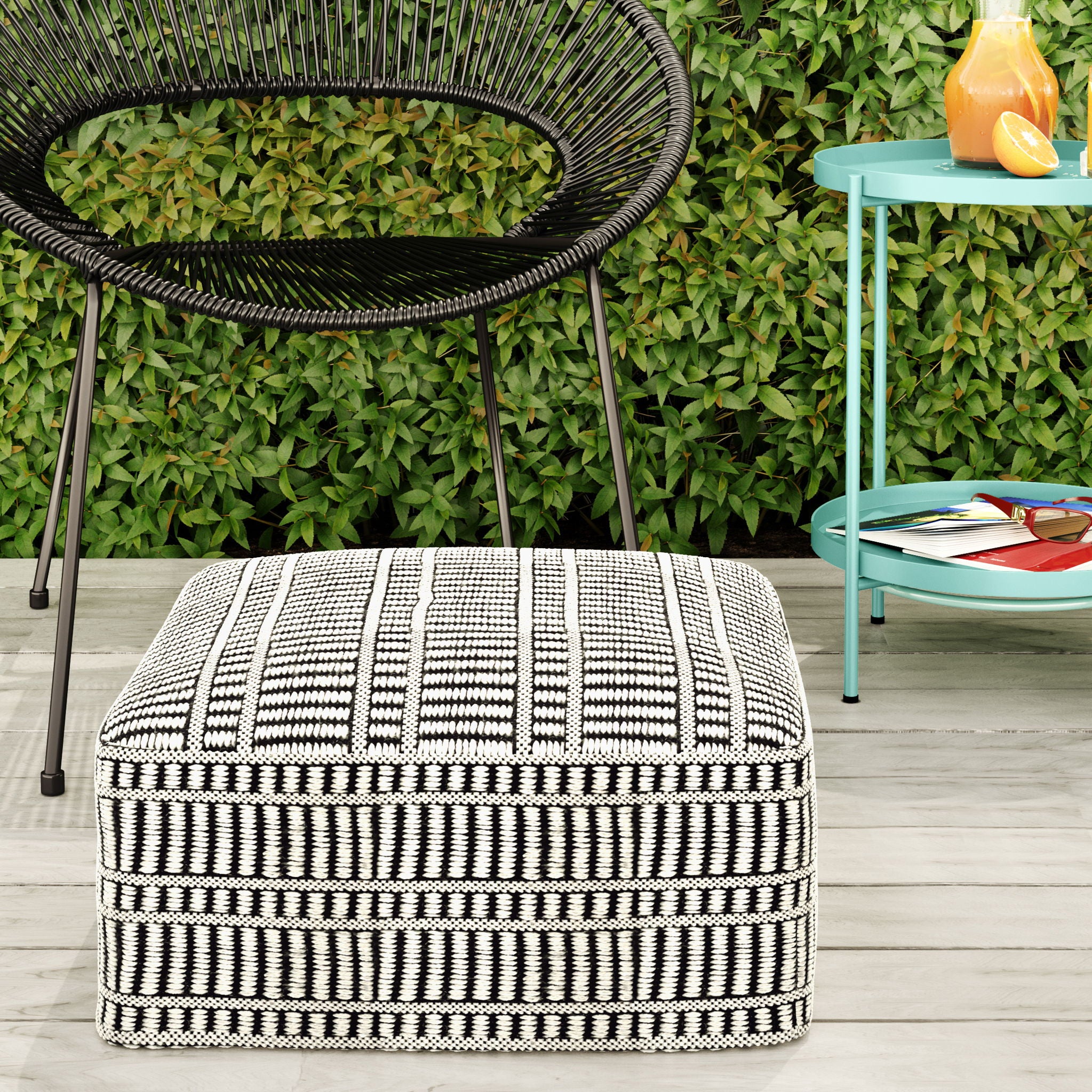 Safford - Square Outdoor / Indoor Pouf
