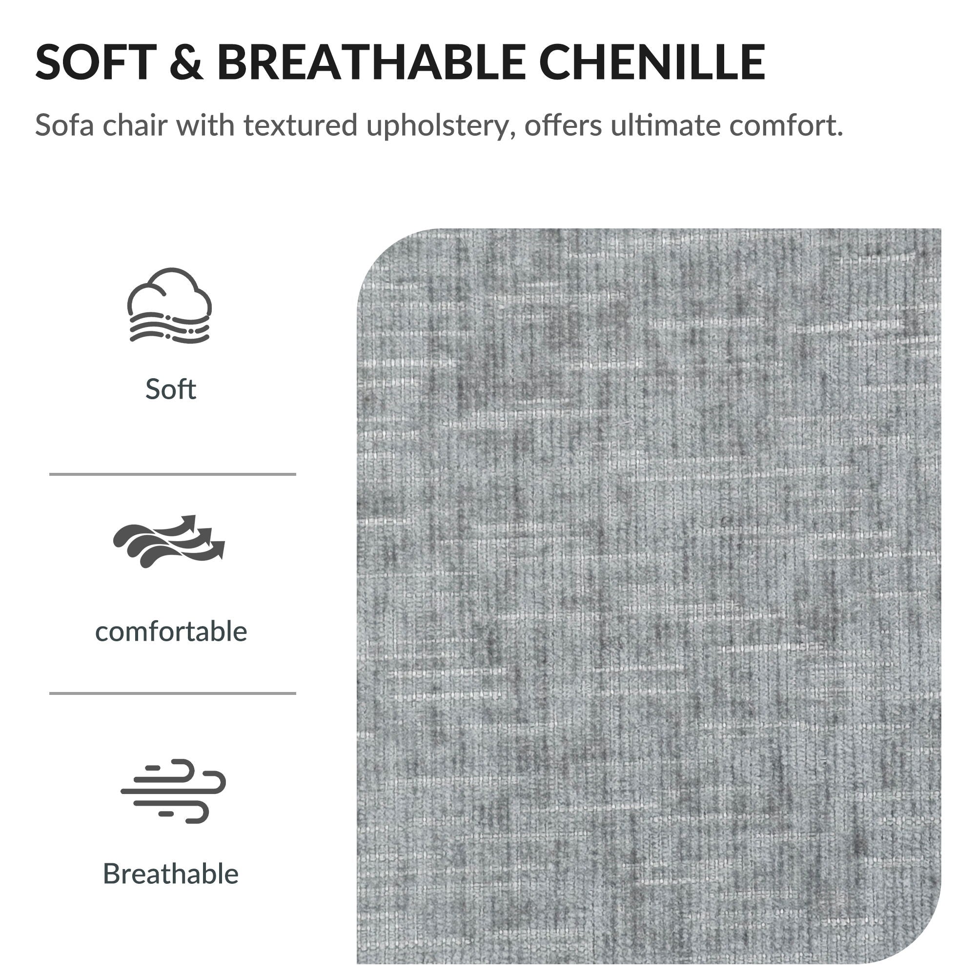 Fabric Sofa Bed With Cupholders And USB Charging Ports Chair For Living Room