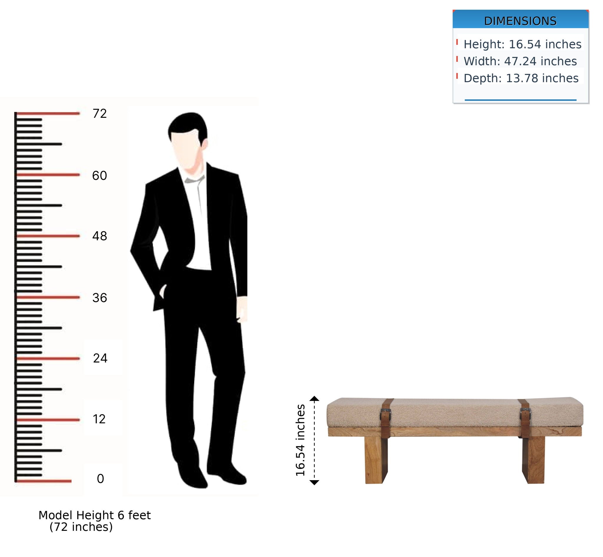Belmont - Bench - Oak