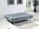 Dilleston Upholstered Tufted Convertible Sofa Bed Black