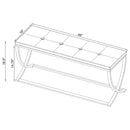 Walton Leatherette Upholstered Tufted Accent Bench Black