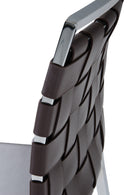 Shasta - Modern Brown Eco-Leather Bar Stool (Set of 2)