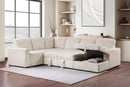 David Upholstered Reclining Sectional Sofa Smoke