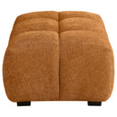 Camacho Rectangular Upholstered Tufted Ottoman Amber