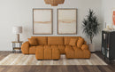 Camacho Rectangular Upholstered Tufted Ottoman Amber