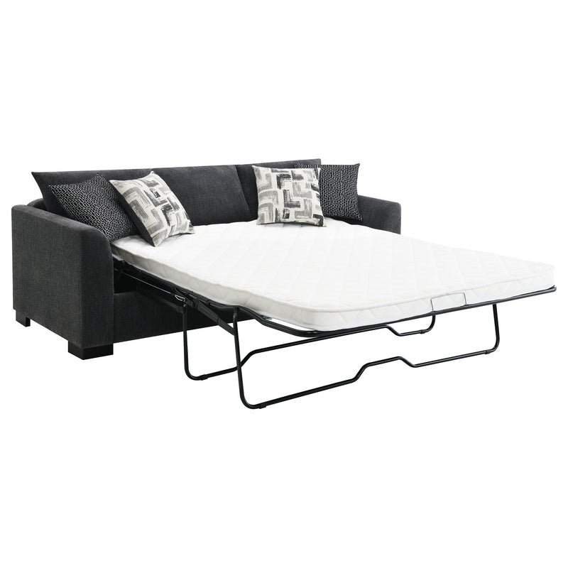 Storey Upholstered Sleeper Sectional Chaise Sofa Camel