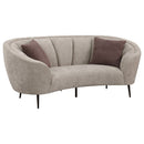 Ellorie  Upholstered Curved Sofa Set Beige