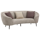 Ellorie  Upholstered Curved Sofa Set Beige