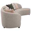 Fayette  Upholstered Sectional Sofa Greige