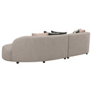 Fayette  Upholstered Sectional Sofa Greige