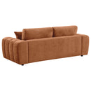 Burnett Chenille Upholstered Sofa Set Burnt Orange