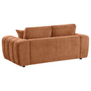 Burnett Chenille Upholstered Sofa Set Burnt Orange