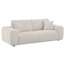 Burnett Chenille Upholstered Sofa Set Ivory