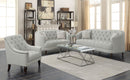 Avonlea  Upholstered Sloped Arm Sofa Set Grey Fabric