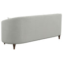 Avonlea  Upholstered Sloped Arm Sofa Set Grey Fabric
