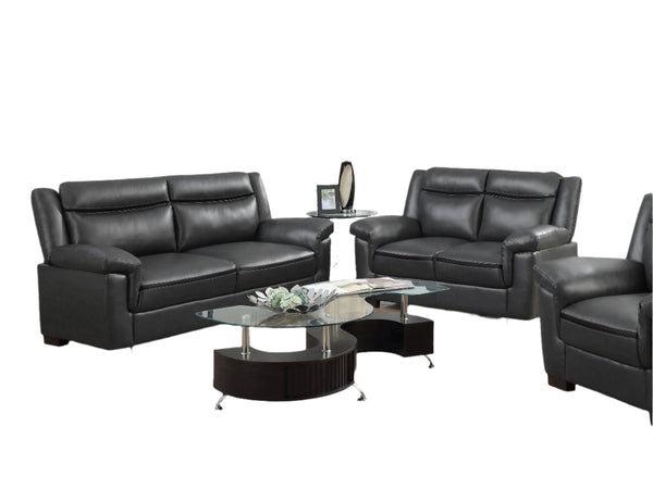 Arabella  Upholstered Padded Arm Sofa Set Grey