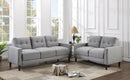 Bowen  Upholstered Track Arm Tufted Sofa Set Beige