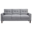Bowen  Upholstered Track Arm Tufted Sofa Set Beige