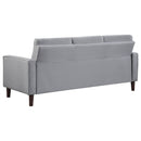 Bowen Upholstered Track Arm Tufted Sofa Beige