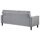 Bowen Upholstered Track Arm Tufted Sofa Beige