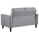 Bowen Upholstered Track Arm Tufted Loveseat Beige
