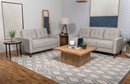 Bowen  Upholstered Track Arm Tufted Sofa Set Beige