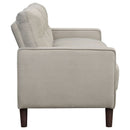 Bowen  Upholstered Track Arm Tufted Sofa Set Beige