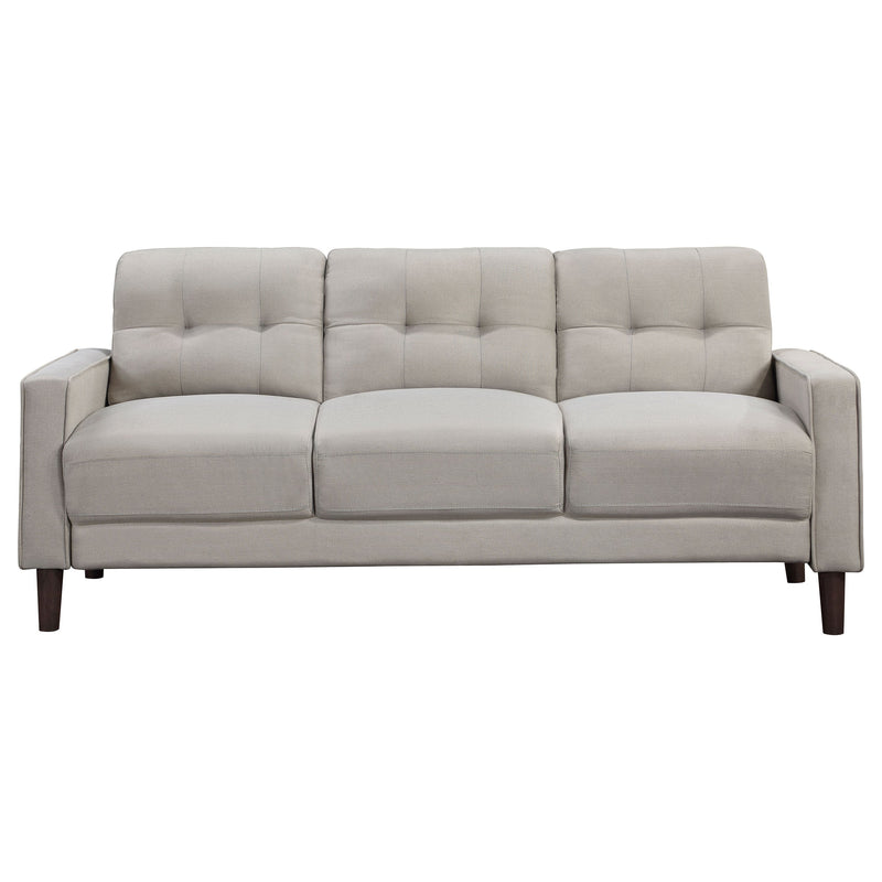 Bowen  Upholstered Track Arm Tufted Sofa Set Beige