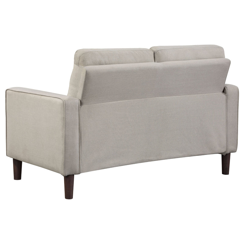 Bowen  Upholstered Track Arm Tufted Sofa Set Beige