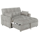 Cotswold Upholstered Convertible Sleeper Sofa Bed Dark Grey
