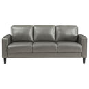 Ruth Upholstered Track Arm Sofa Black